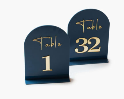 Table Numbers Blue