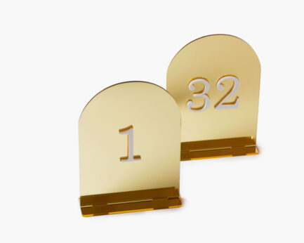 Table Numbers Gold