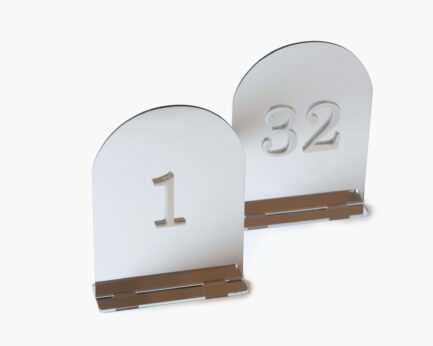 Table Numbers Silver